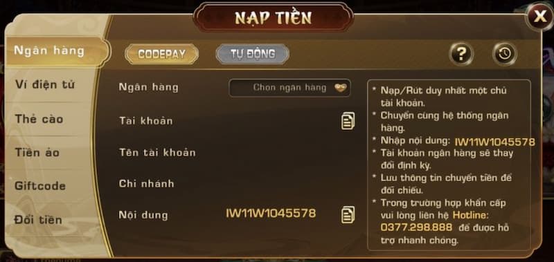 Những lưu ý quan trọng khi nạp tiền iWin